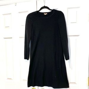 J. Jill Womens Black Short Sweater Dress Sz S